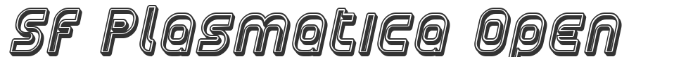 SF Plasmatica Open font preview