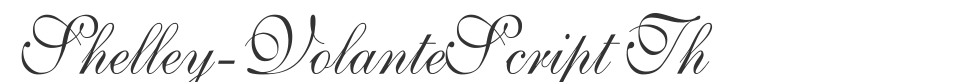 Shelley-VolanteScript Th font preview