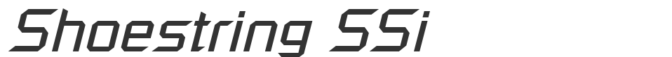Shoestring SSi font preview
