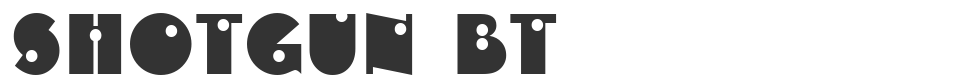 Shotgun BT font preview