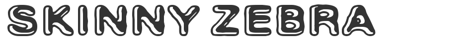 Skinny Zebra font preview