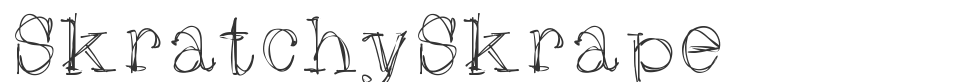 SkratchySkrape font preview