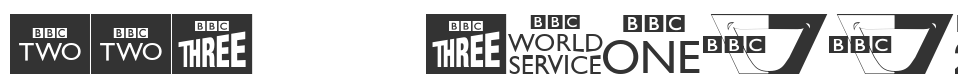 BBC TV Channel Logos font preview