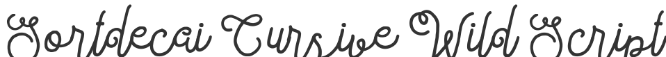 Sortdecai Cursive Wild Script font preview