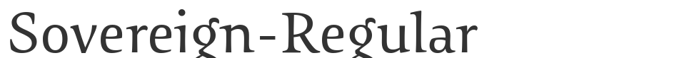 Sovereign-Regular font preview