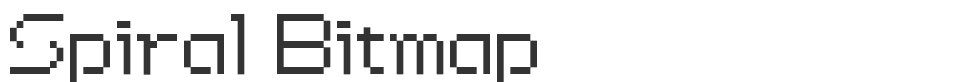 Spiral Bitmap font preview