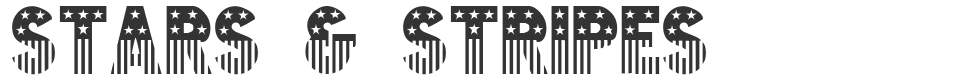 Stars & Stripes font preview