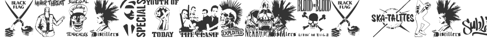 stencilpunks band logos 0001 font preview