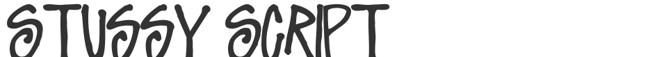 Stussy Script font preview