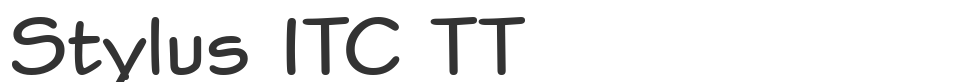 Stylus ITC TT font preview