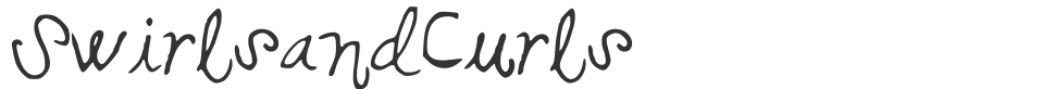SwirlsandCurls font preview