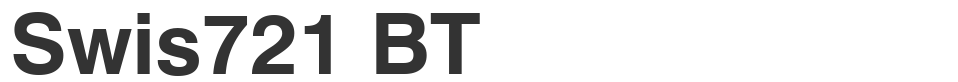 Swis721 BT font preview
