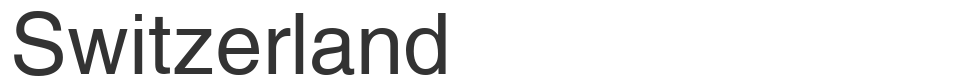 Switzerland font preview