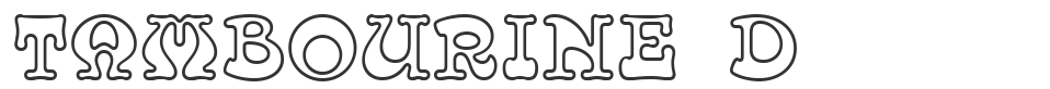 Tambourine D font preview
