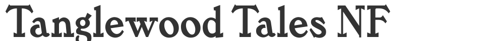 Tanglewood Tales NF font preview