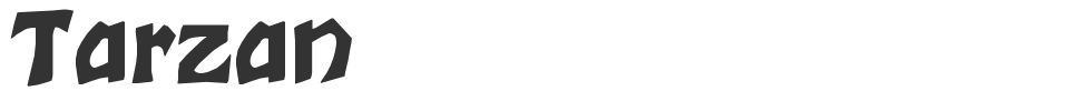 Tarzan font preview