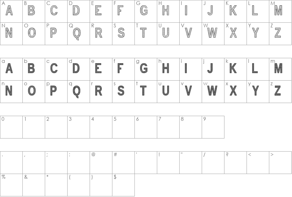 text INSIDE tfb font character map preview
