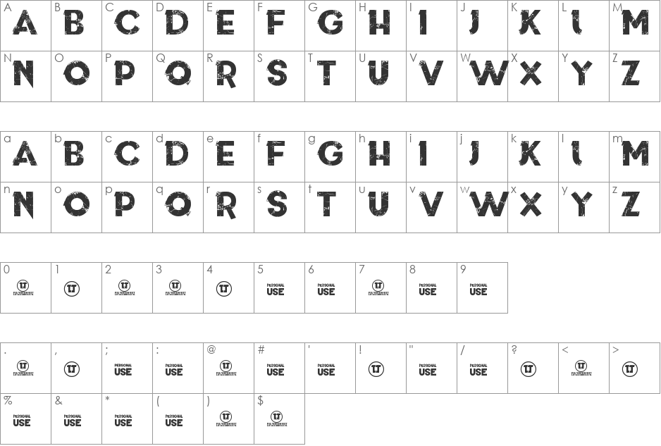This is who we are font character map preview