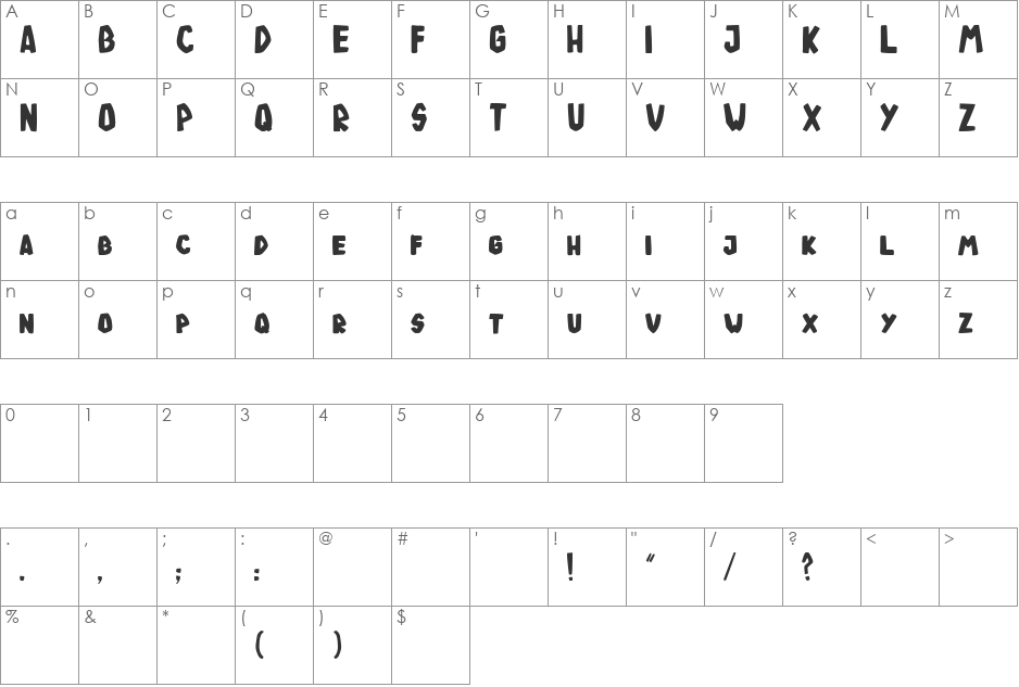 tode ja oigus font character map preview