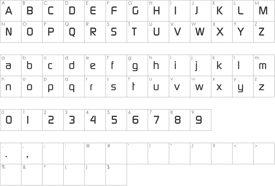 TQF_PCMedium font character map preview