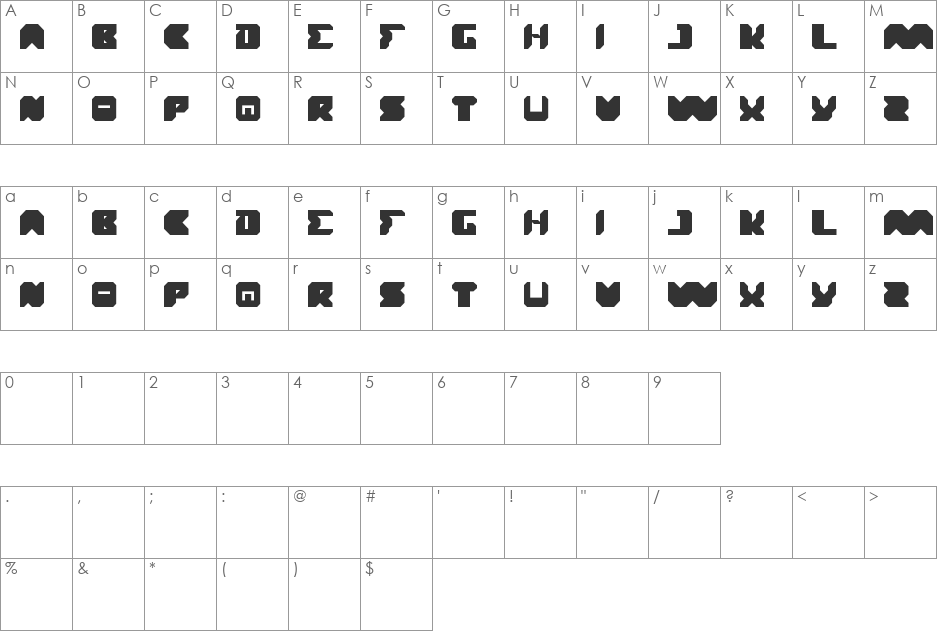 translation font character map preview