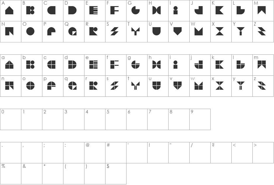 Try type font character map preview