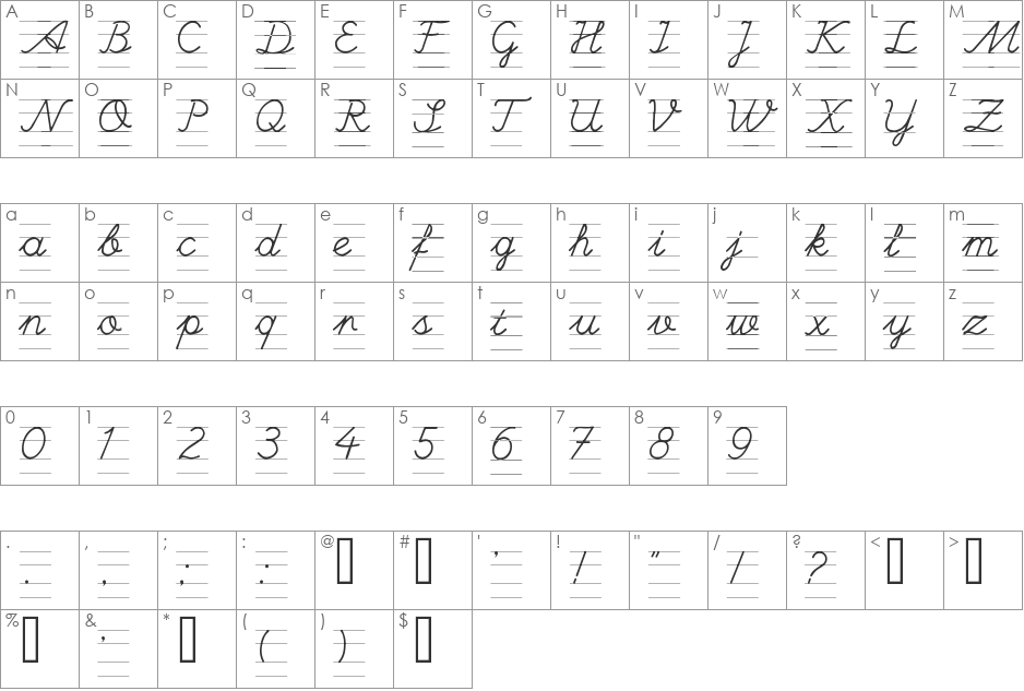 UlusalOkul.Com  font character map preview