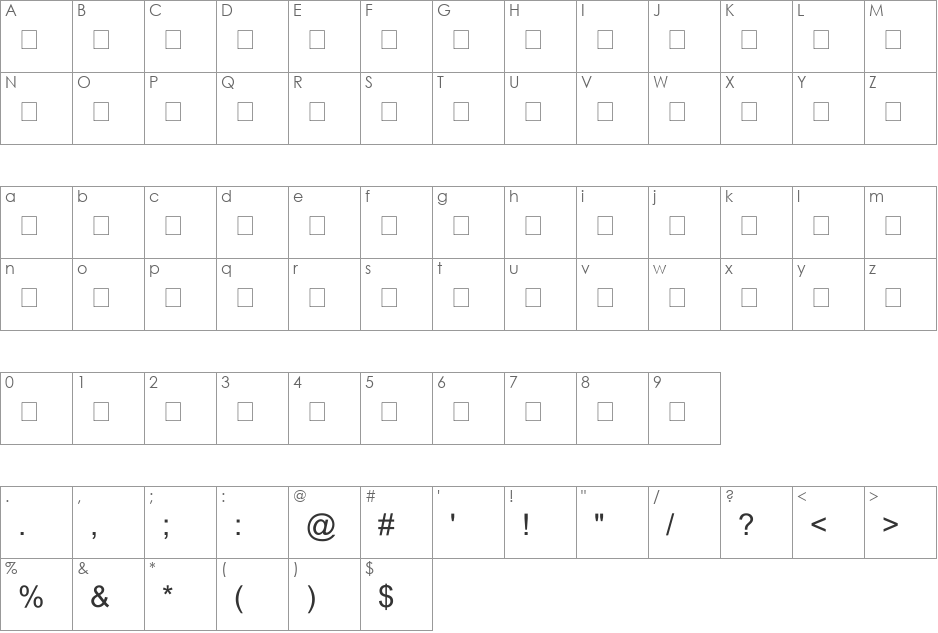 Urdu Naskh Unicode font character map preview