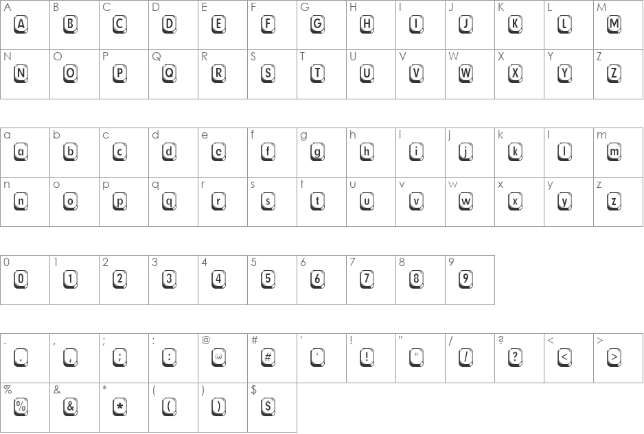 Betsy Flanagan 2 font character map preview