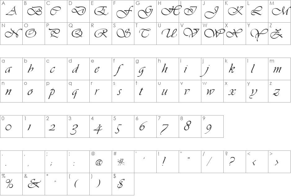 Better Off 2 font character map preview