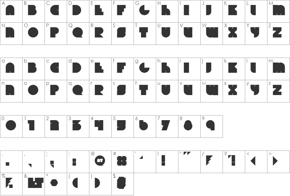 Beyond font character map preview