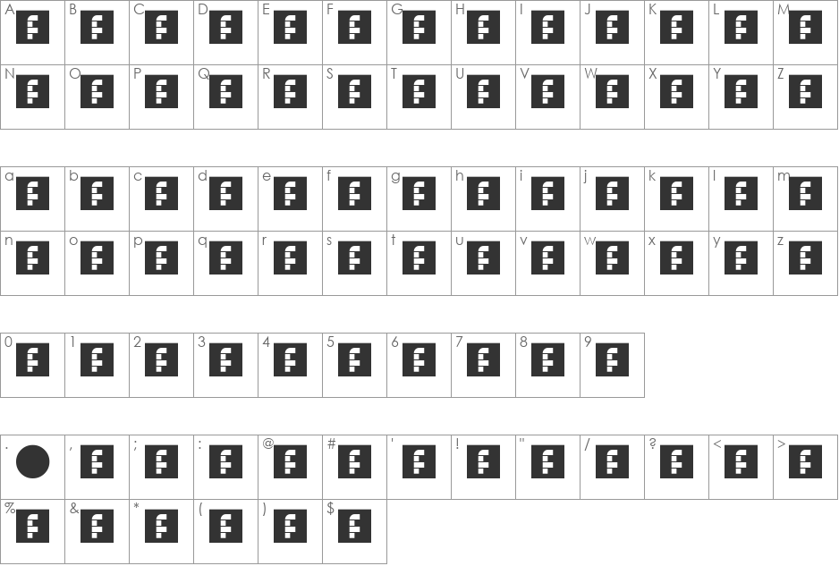 bhbouha_mehdi font character map preview