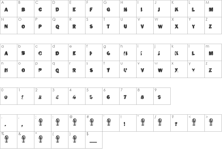 ves font character map preview