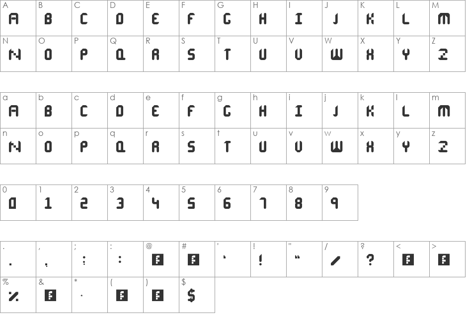 Vipansh 1.0 font character map preview