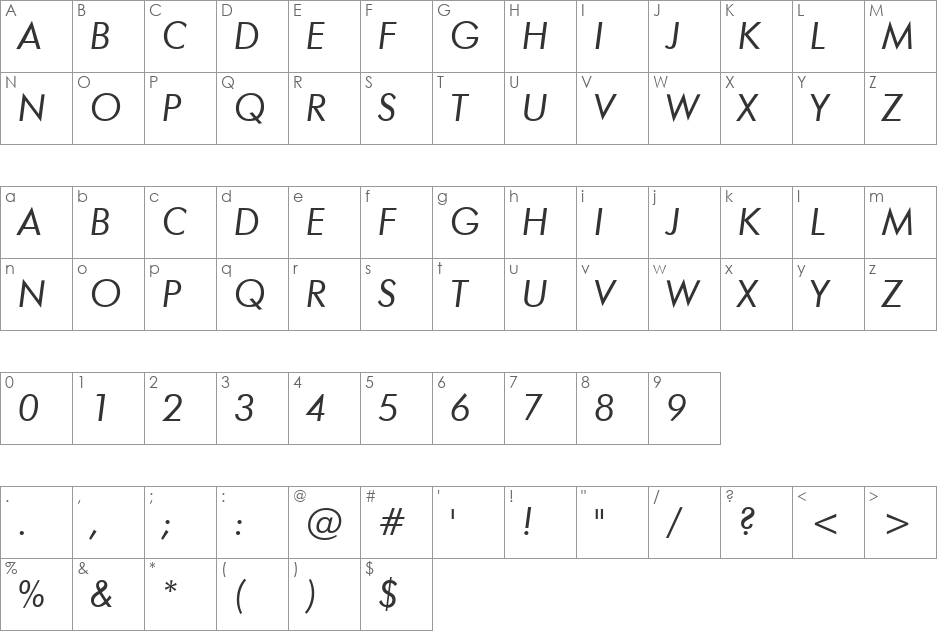 VPS Ha Noi Medium Hoa font character map preview