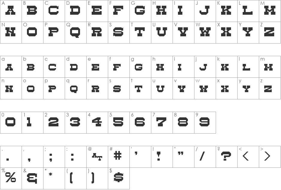 Whistle Stop JL Small Caps font character map preview