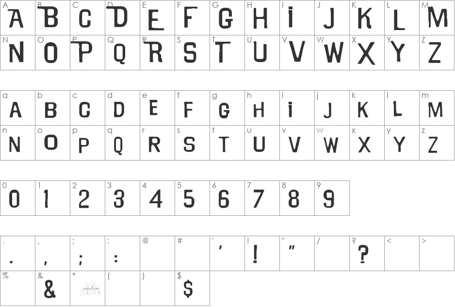 Will font character map preview