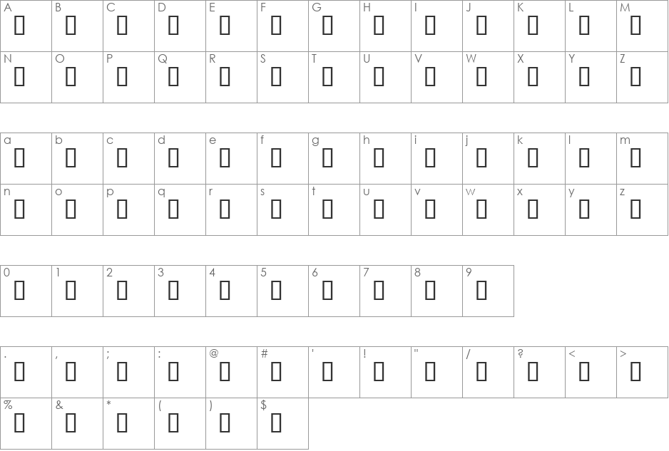 Wingdings font character map preview