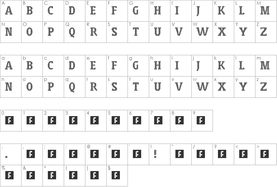 WLM Cloudly 2 font character map preview