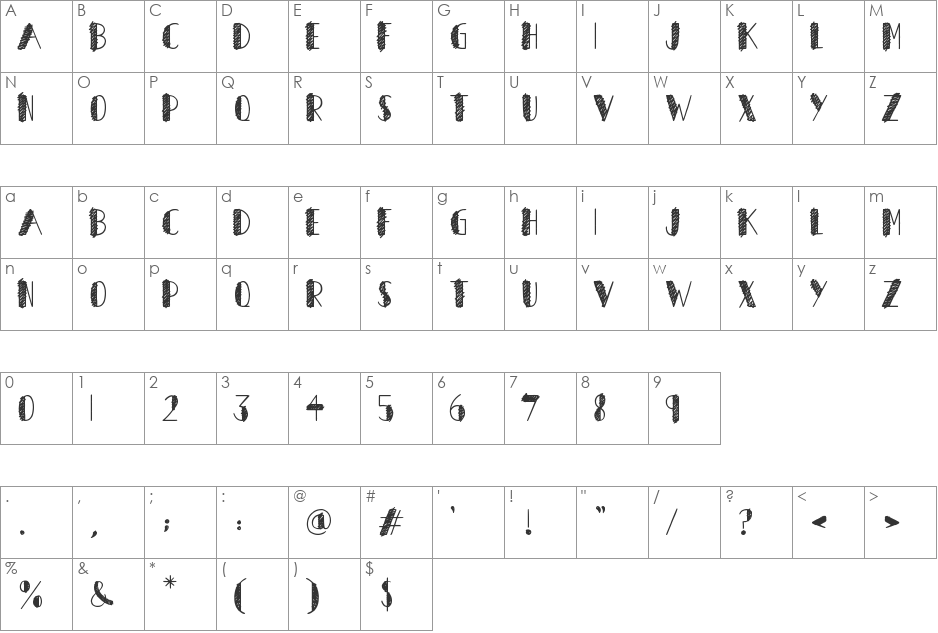 Word font character map preview