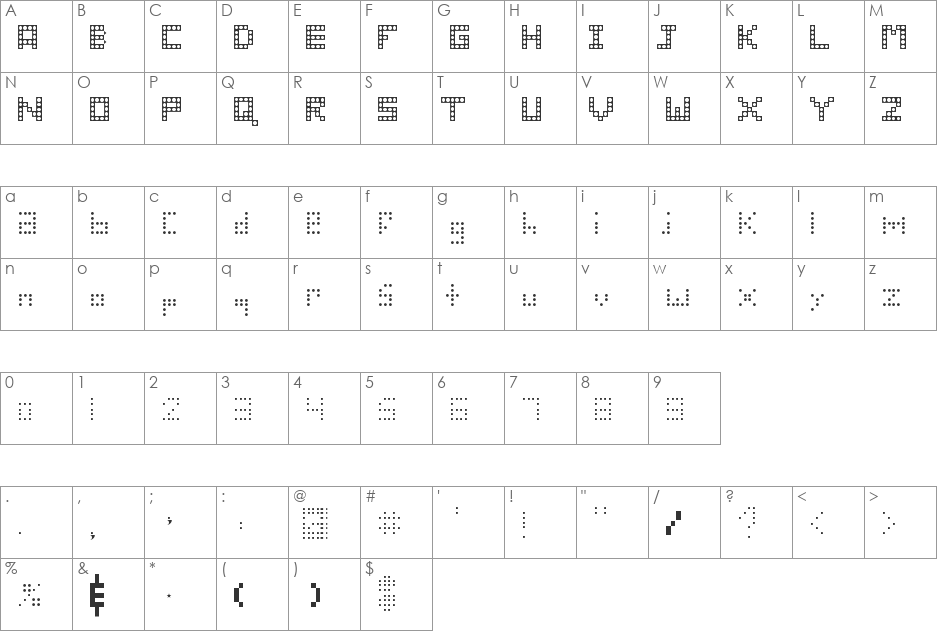 wreck it ralph font character map preview