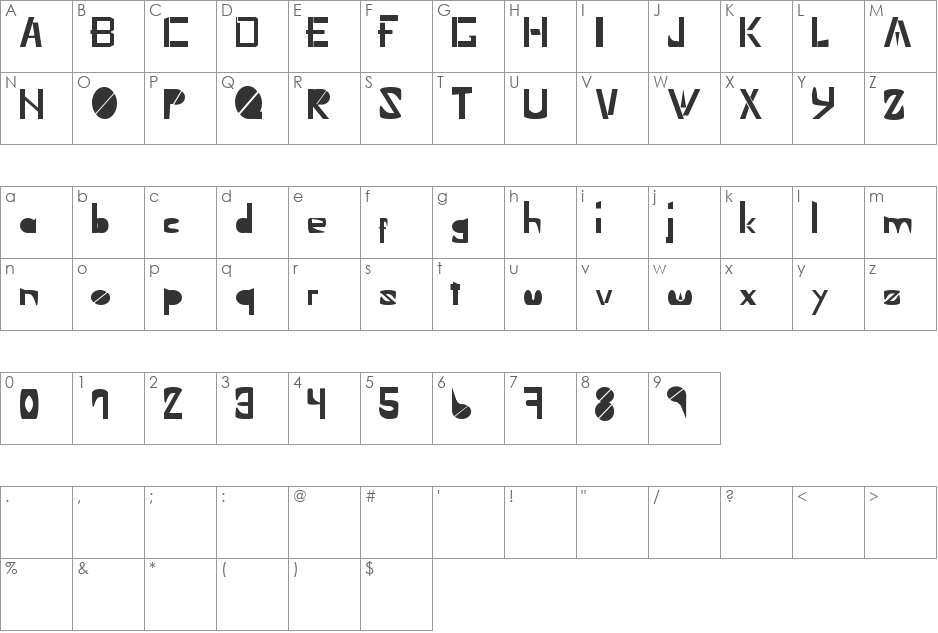 Xbox 360 font character map preview