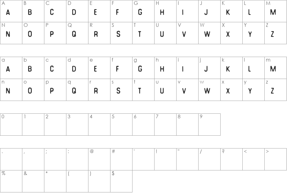 You Can Make Your Own Font font character map preview