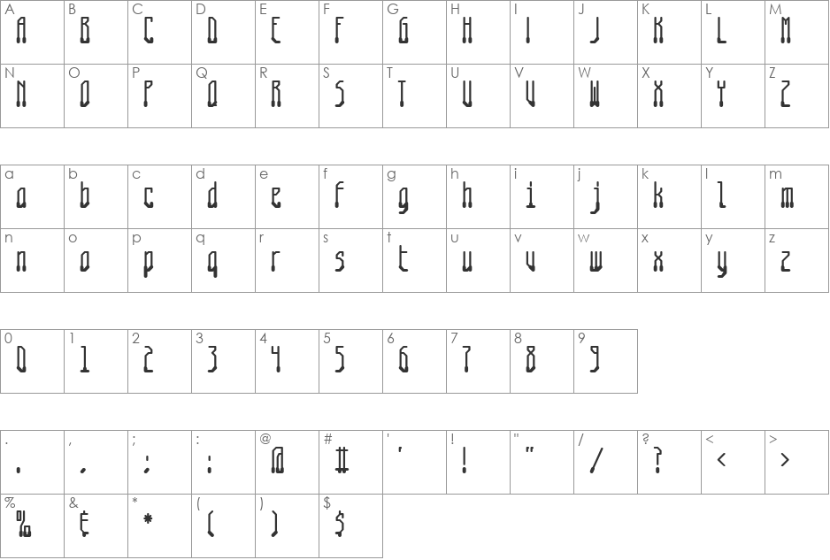 ZenoPotion AOE font character map preview