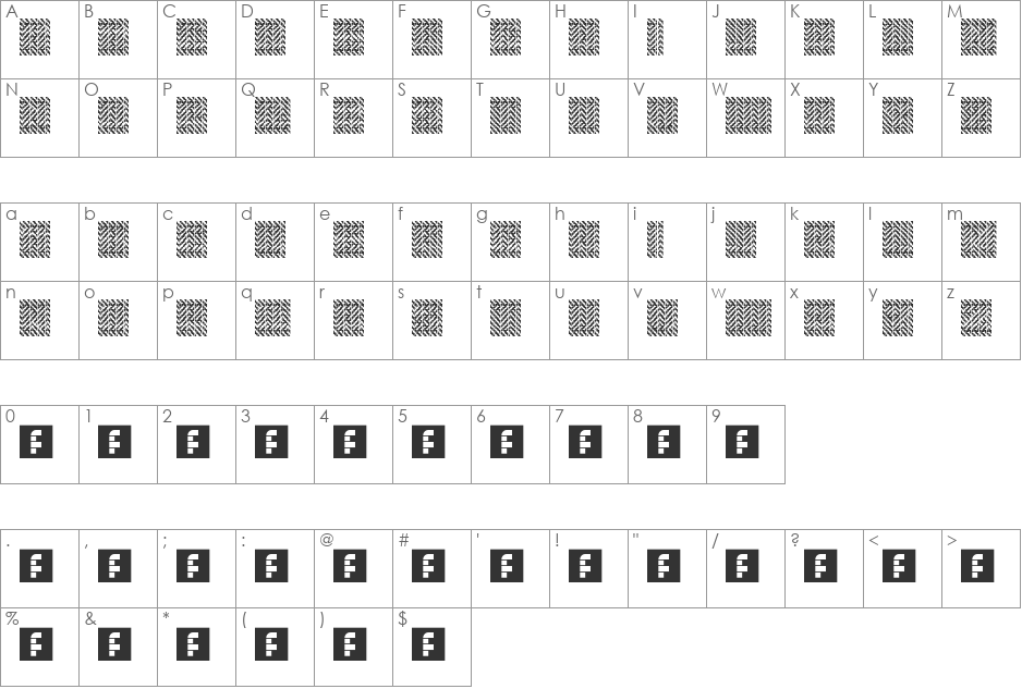 00ne Ultra Vibrate font character map preview