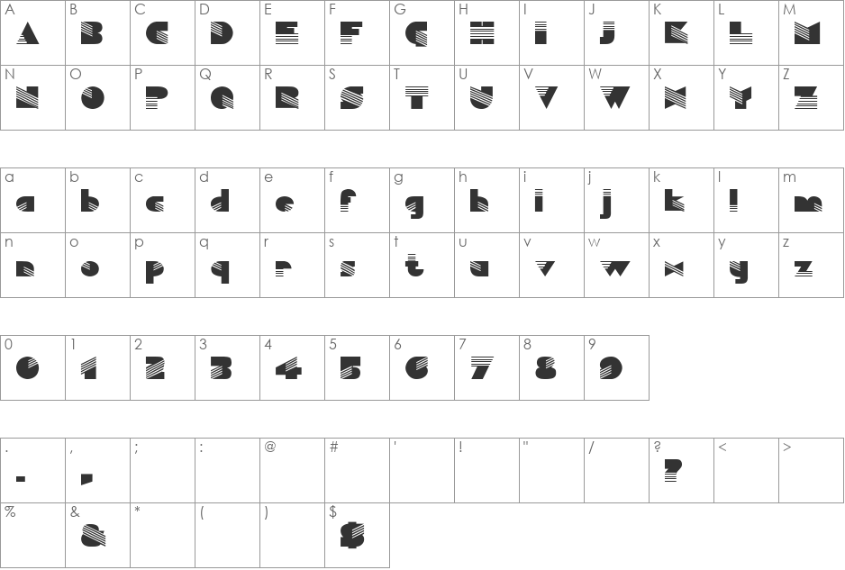 05 font character map preview