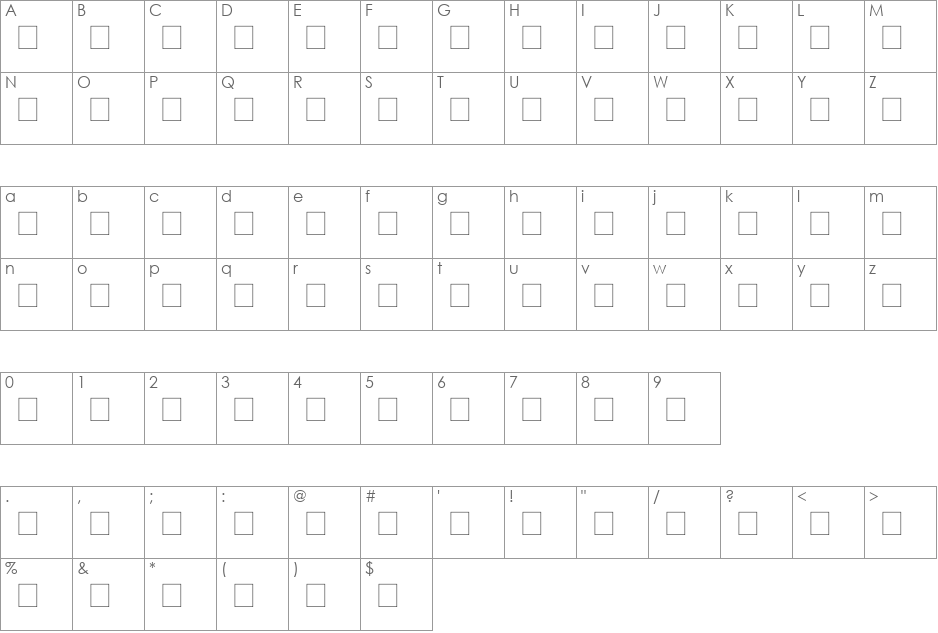 2Peas Blocks - Christmas font character map preview