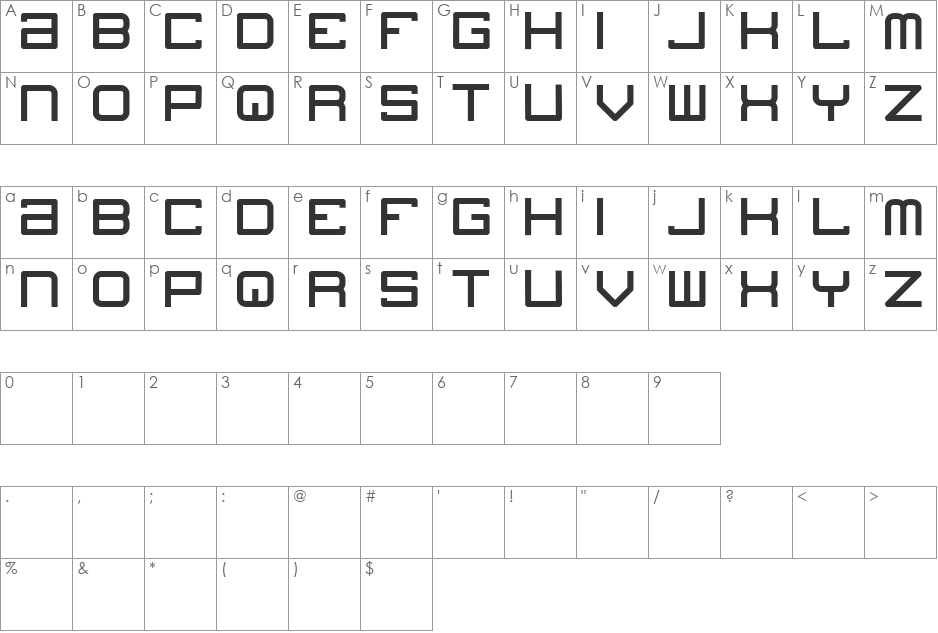 blogs font character map preview