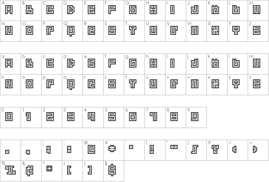 BM spiral Cap Cyr font character map preview