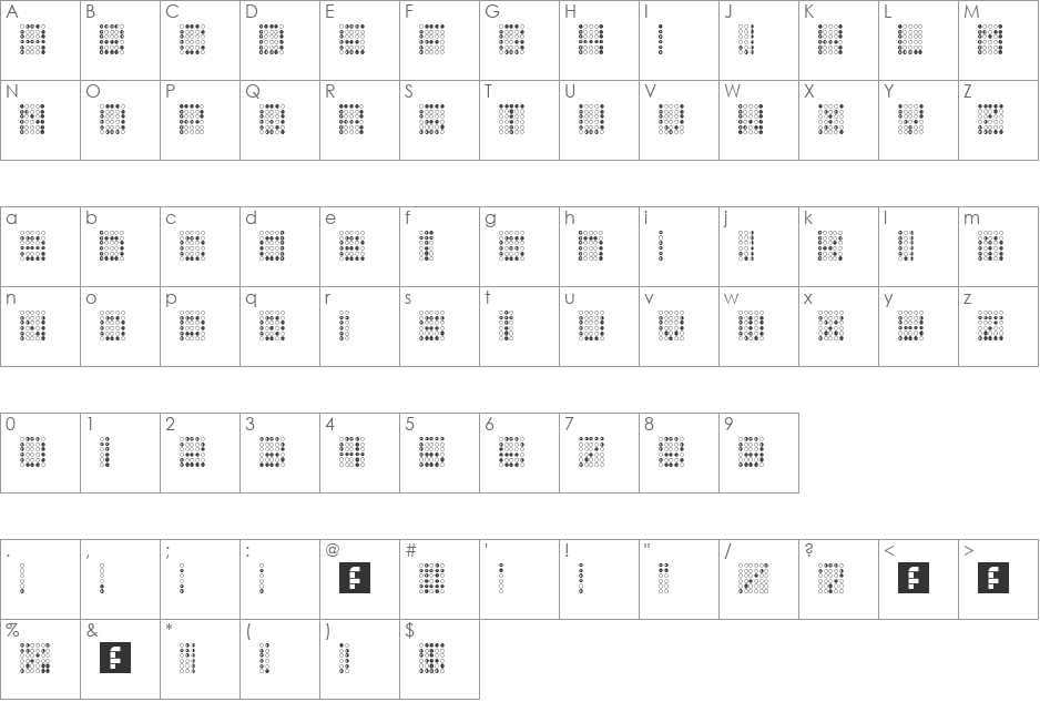 Bond is Dead font character map preview